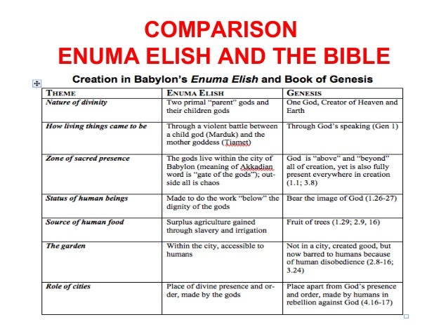 enuma elish vs epic of gilgamesh enuma elish vs popol vuh